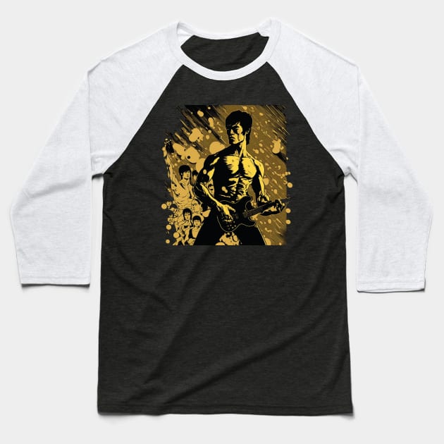 Bruce rock Baseball T-Shirt by Trontee